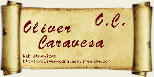 Oliver Čaraveša vizit kartica